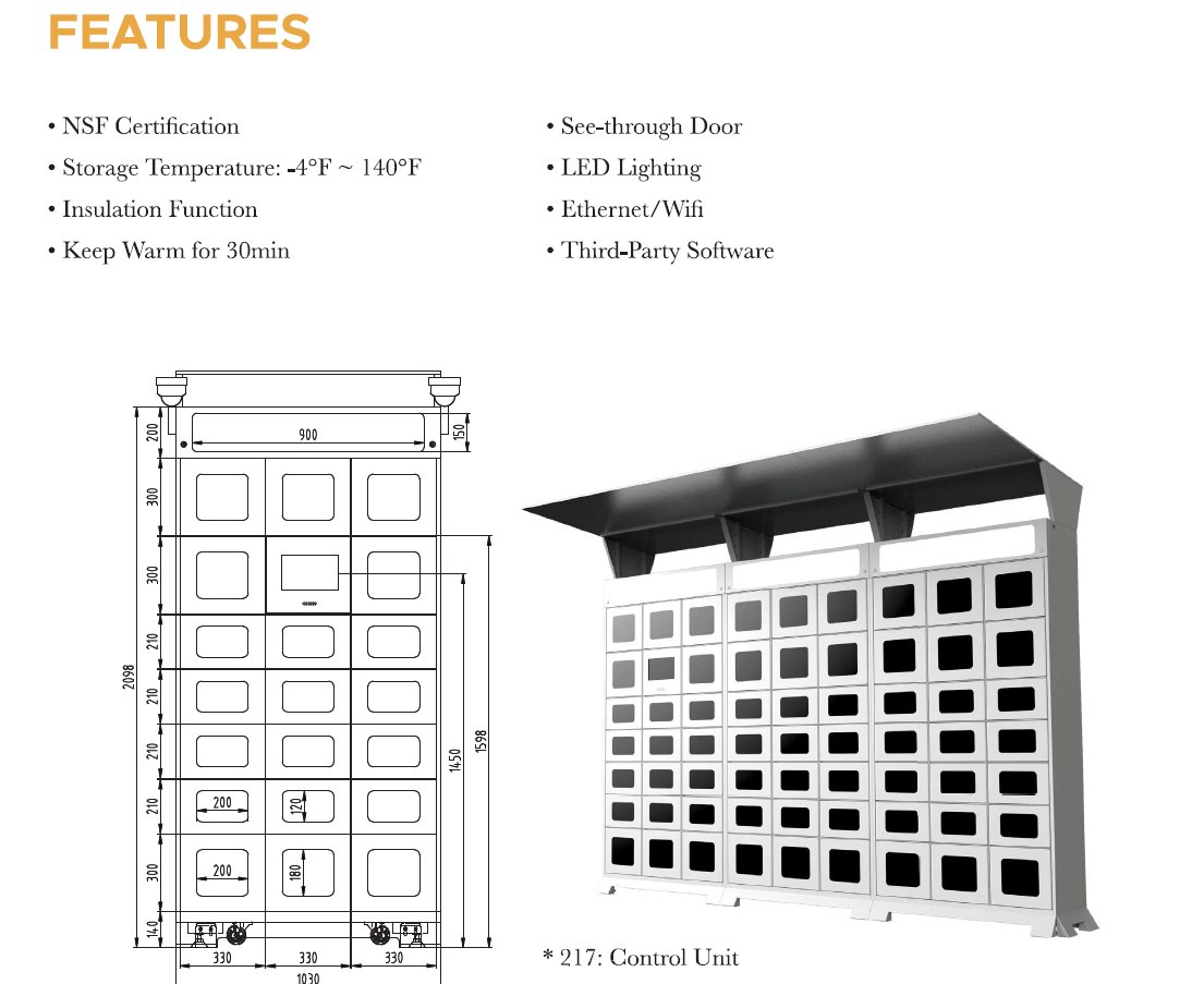 Food Locker Features
